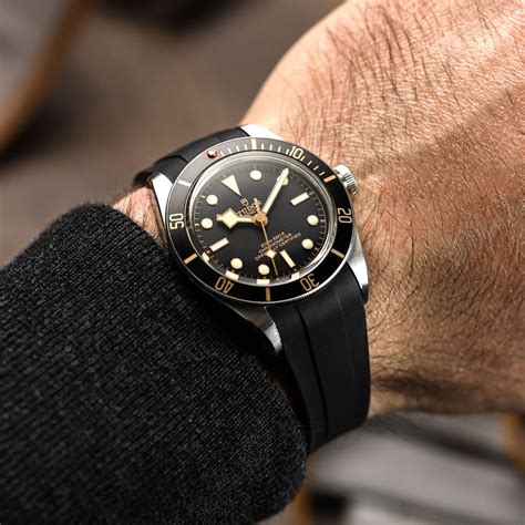 tudor black bay 36 rubber strap|black bay 58 rubber strap.